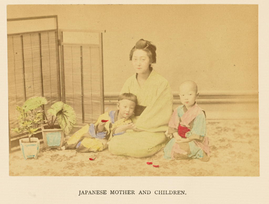 Vintage Toddler Girls Porn - Japanese Mother and Children (Getty Museum)