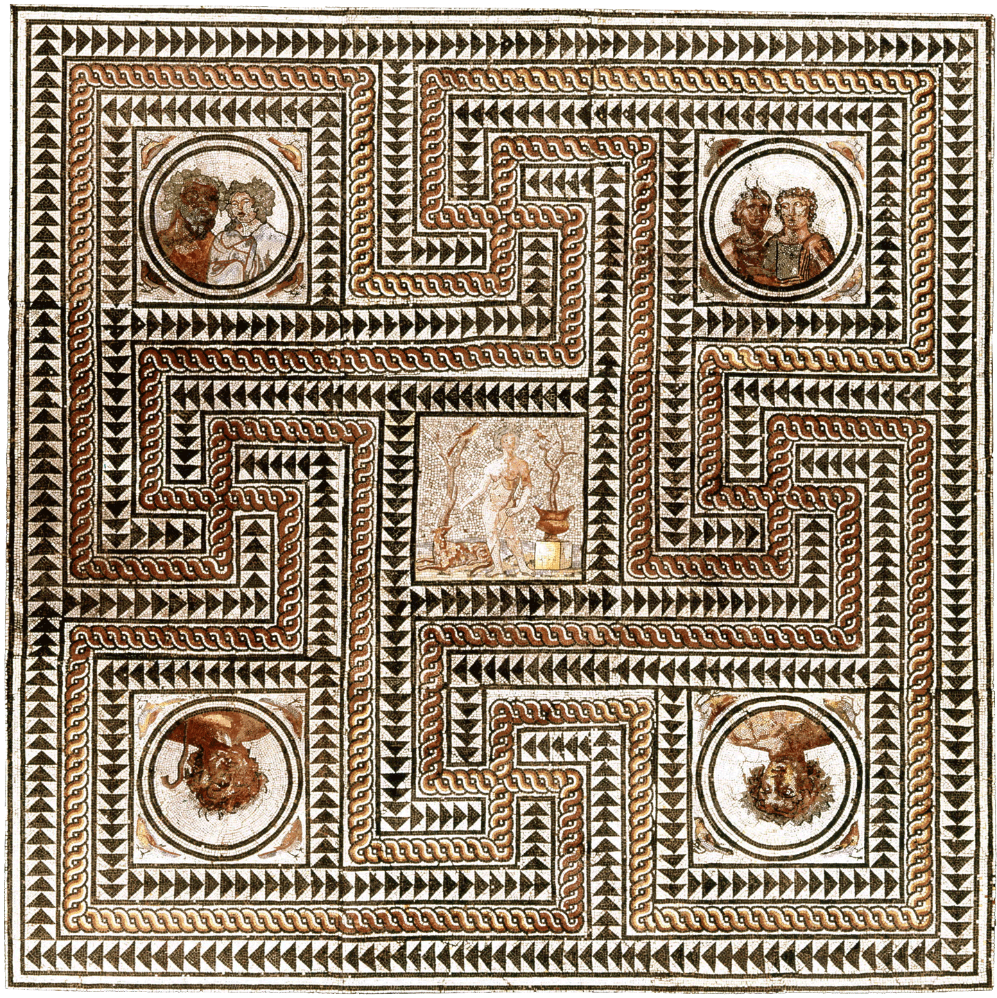 Figure 10. Mosaic Floor with Silvanus and Followers of Dionysos