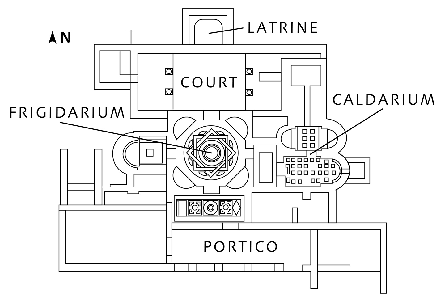 Figure 18. Plan of the Bath of Apolausis