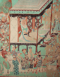 detail painting from Cave 85