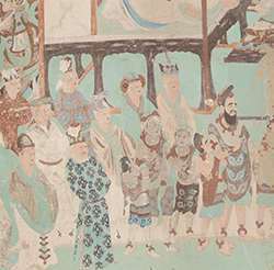 painting detail from Cave 85, Tang dynasty