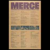 Poster for performances of the Merce Cunningham Dance Company at the Brooklyn Academy of Music