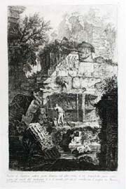 Piranesi/Ruins of an ancient tomb and aqueduct