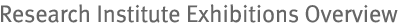 Research Institute Exhibitions Overview