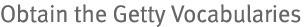 Obtain the Getty Vocabularies