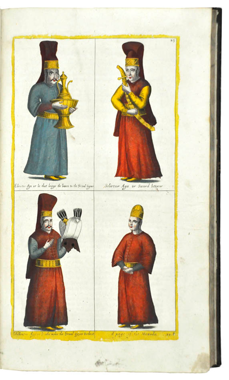 Four attendants to the Ottoman Sultan / Rycaut