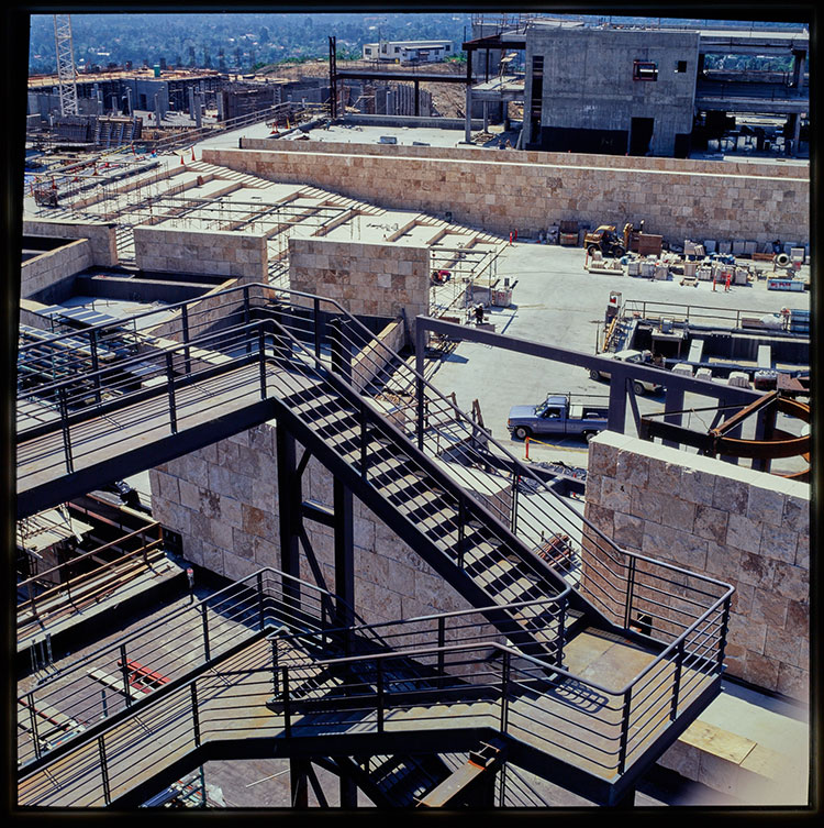 The Getty Center under construction