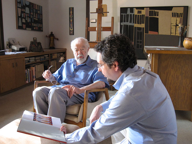 Andrew Perchuk conducts an oral history interview with Karl Benjamin, Pomona, California<br>