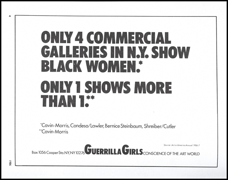 Guerrilla Girls poster