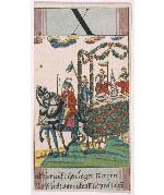 Göbl/Tarot or trump card depicting a hunter's wagon laden with game from öbl's Baurn Hochzeit (circa 1765)