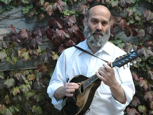Andy Statman with his mandolin