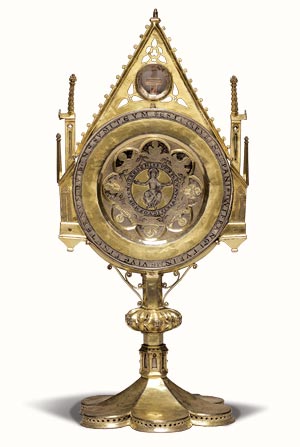 Bejeweled gilt monstrance from the Guelph Treasure