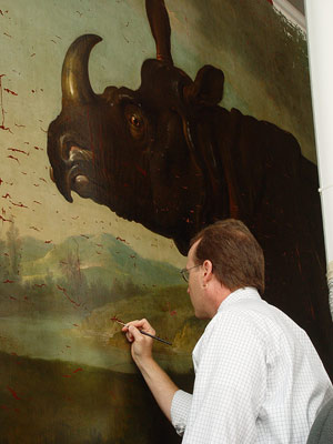 Mark Leonard working on Rhinoceros
