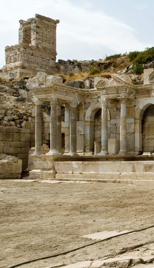 Archaeological dig and ruins at Sagalassos in Turkey
