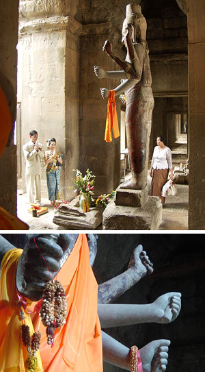 Statue of Ta Reach at Angkor Wat