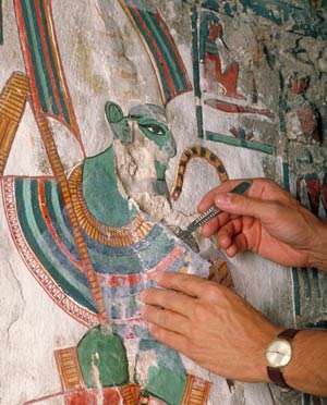 Conservation work on Nefertari's Tomb in Egypt