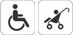 Wheelchair and Stroller Symbols