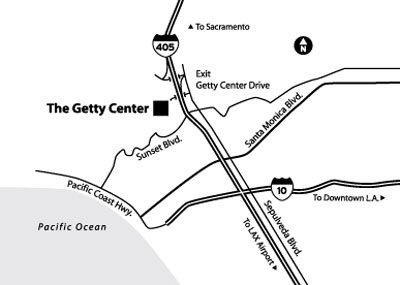 Getty Center location map