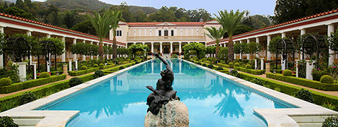 View of the Getty Villa