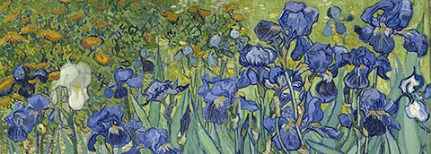 <em>Irises</em> (detail), 1889, Vincent van Gogh. Oil on canvas. The J. Paul Getty Museum The Getty Patron Program