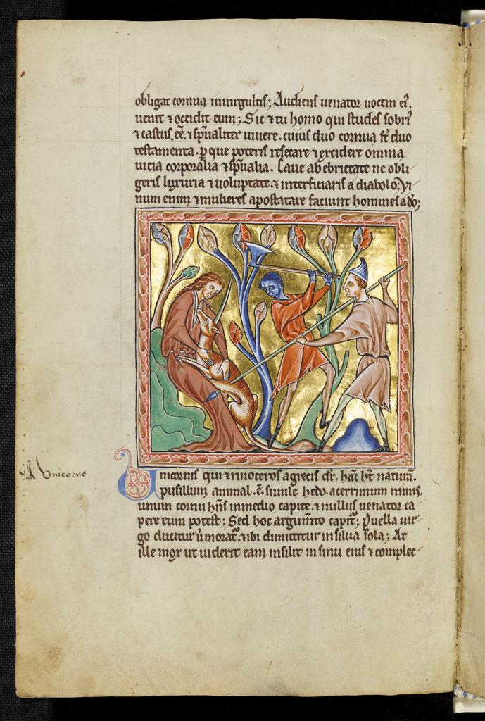 Medieval Bestiary : Manuscripts : Huntington Library HM 27523