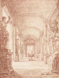 A Draftsman in the Capitoline Gallery / Robert