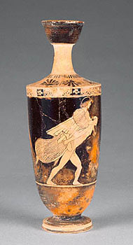 Vessel with a Girl Riding Piggyback on a Satyr