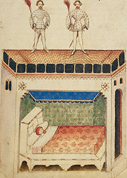 Saints Aimo and Vermondo Threatening to Burn the House of the Monastery's Enemy