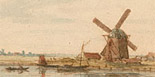 Windmills on a Canal / Erkelens