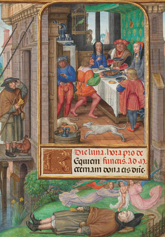 The Feast of Dives; Lazarus’s Soul Carried to Abraham