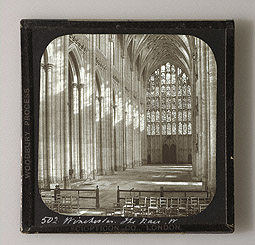Winchester Cathedral: The Nave, West / F. Evans