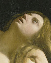 Saint Mary Magdalen (detail) / Gentileschi