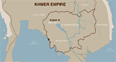 Map of Khmer Empire