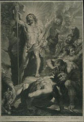 Resurrection / Bolswert, after Rubens