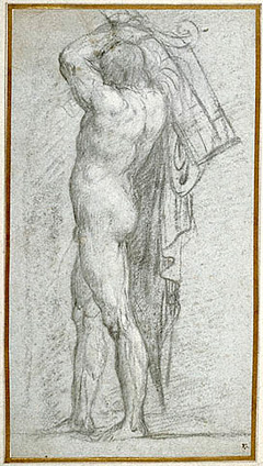 Nude Man Carrying a Rudder on His Shoulder / Titian