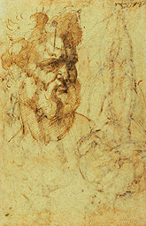 Study of the Head of a Bearded Man (after conservation) / Bandinelli