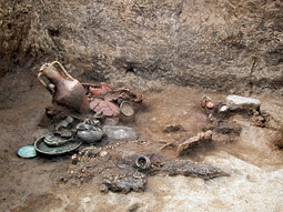 Excavation view of Grave 24
