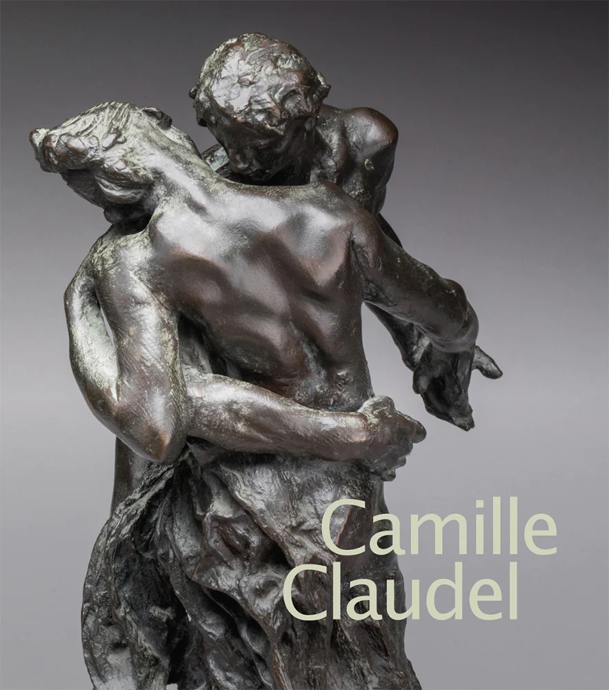Book cover showing the detail of a bronze sculpture of a woman and man in a swirling embrace