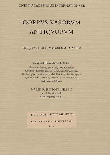 Corpus Vasorum Antiquorum, Fascicule 5