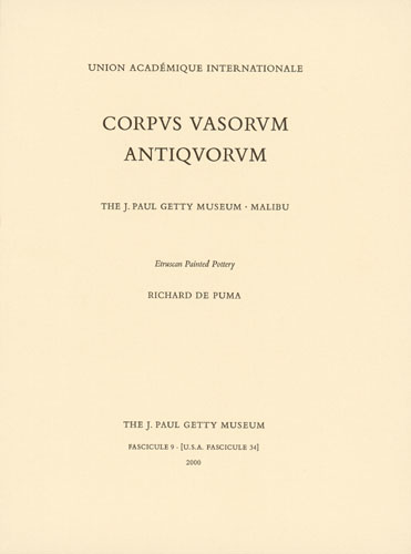 Corpus Vasorum Antiquorum, Fascicule 9