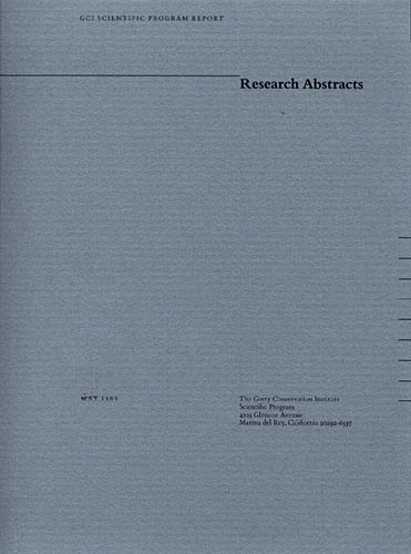 Research Abstracts of the Scientific Program