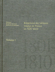 Répertoire des tableaux vendus en France au XIXe siécle, Volume 1, 1801-1810