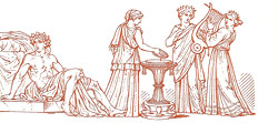 Illustration from Meals and Recipes from Ancient Greece