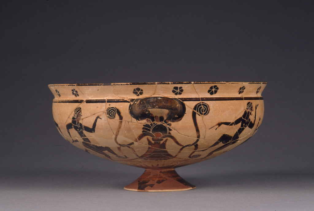 Attic Black-Figure Komast Cup (Getty Museum)