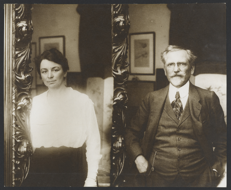 [Portrait of Alphonse Mucha and His Wife] (Getty Museum)