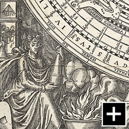 Calculating Celestial Movement (detail), Peter Hille, 1575