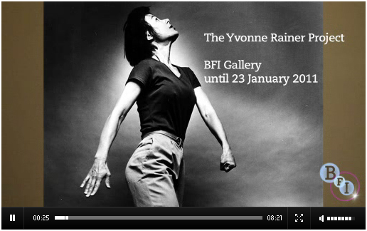 Video still from the Yvonne Rainer Project