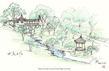 Chen/Water Cascade Huntington Garden