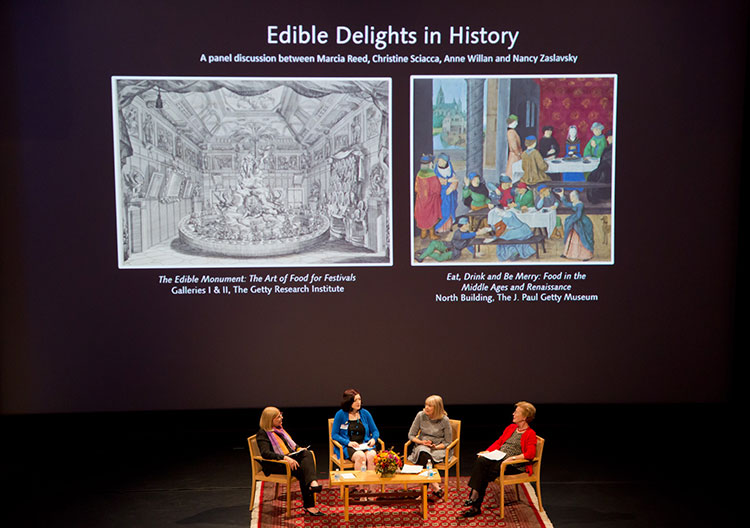 Edible Delights in History panel at the Getty Center