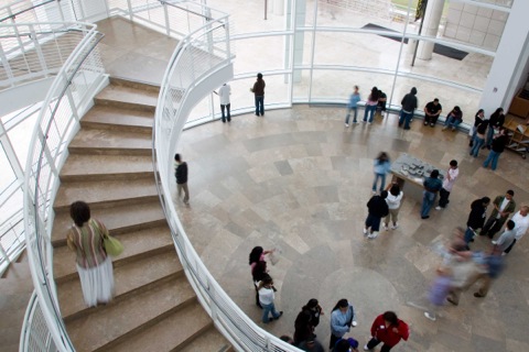 View of the Museum Entrance Hall at the Getty Center